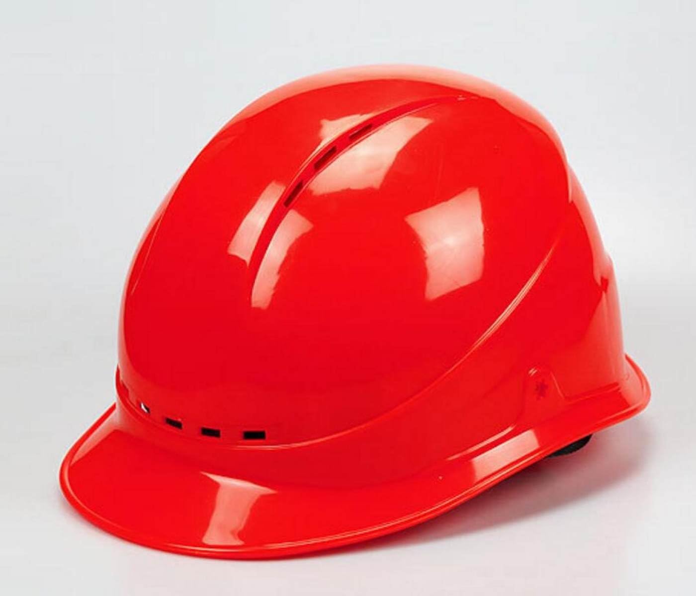 ABS Four Breathable Power Led To Anti-smashing Labor Protection Helmet Site Helmets,Red