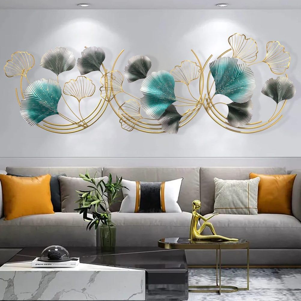 FOELANNE Metal Ginkgo Biloba Wall Sculpture