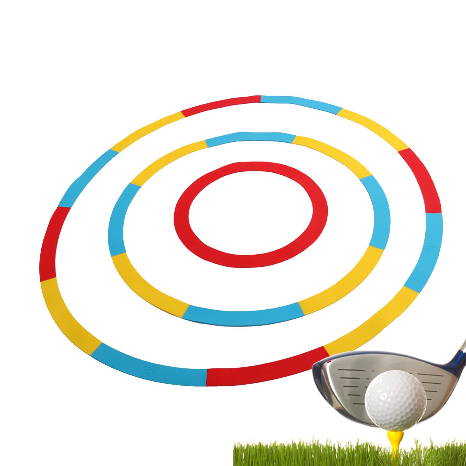 Objetivo de golf, herramientas de entrenamiento de astillado de golf, objetivos de entrenamiento de golpeo de golf, círculos de entrenamiento de objetivo de golf, anillos de silicona para mejorar la