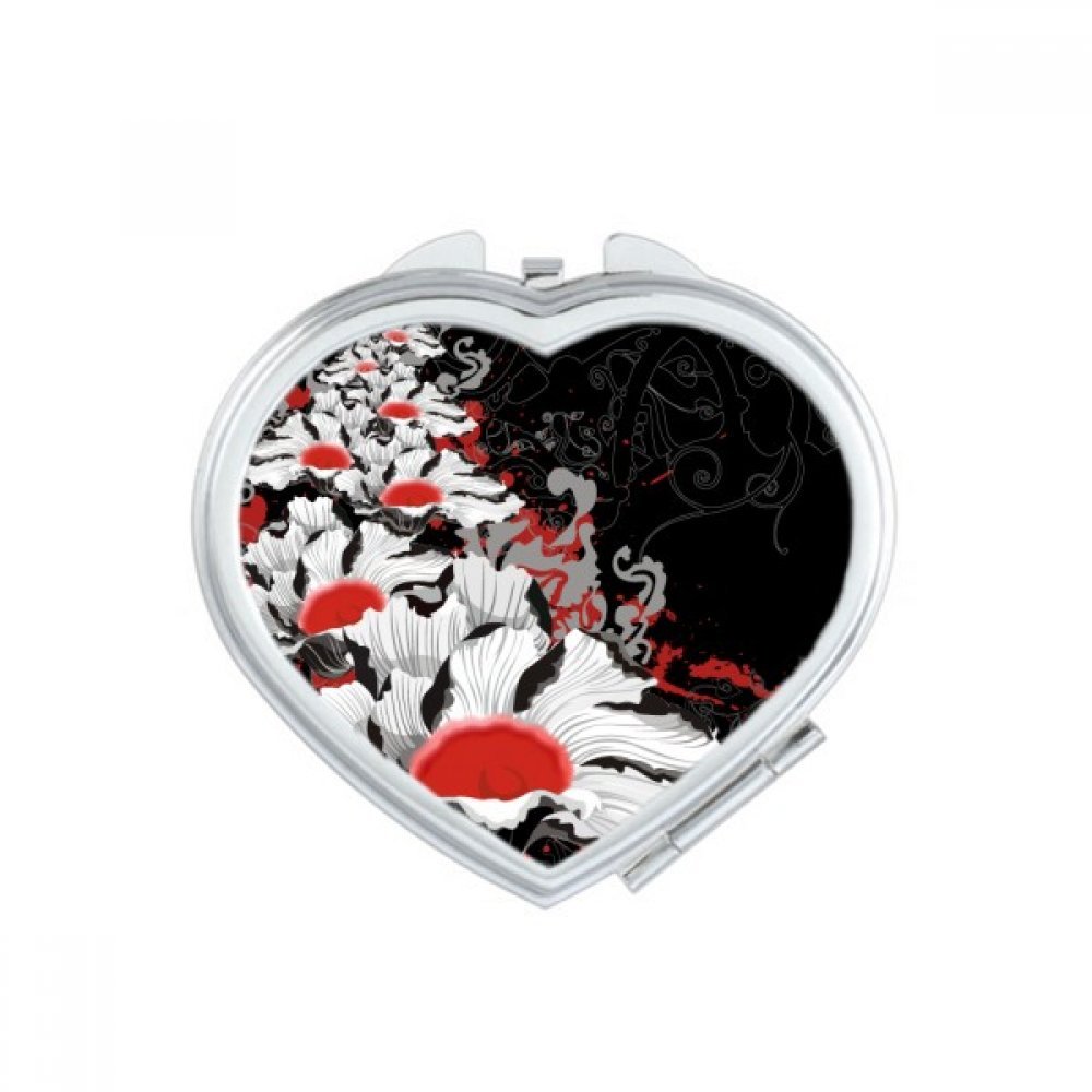Miroir de poche pivoine mignon cadeau pour anniversaire et fête des mères