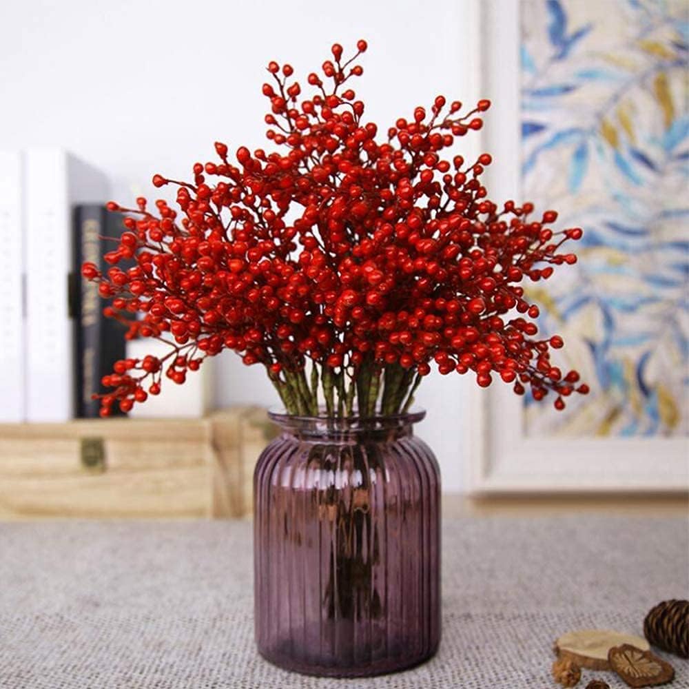 Artificial Red Berry 16 Pack