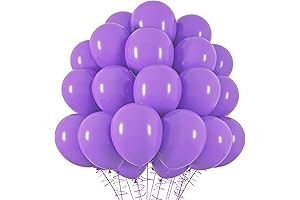 RUBFAC Purple Balloons: 100pcs Vibrant Latex Balloons for Every Celebration