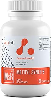 ATP LAB - Methyl Syner-B 60 Capsules - Vitamin B-Complex - Methylated B Complex Vitamins - Brain Supplements for Memory and Focus - Methylated B Vitamin