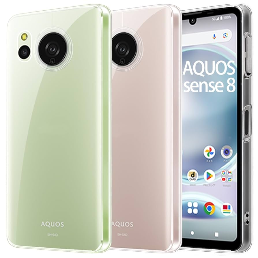 Amazon.co.jp: AQUOS sense8 ケース クリア SH-54D SHG11 透明