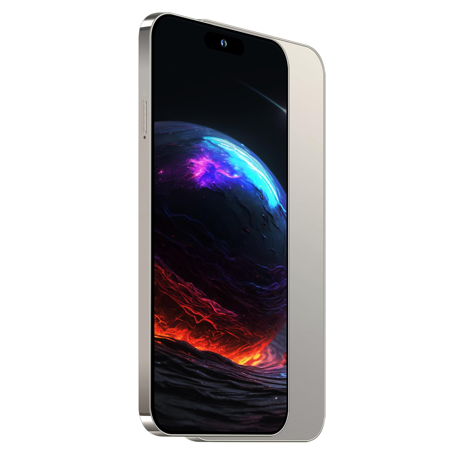 Unlocked Android Phone A15 PROMAX Android 14 Cell Phone with Dynamic Island 16GB+512GB 6800mAh,Fast Charging,HD Screen 48MP+108MP Camera Cell Phone with 5G Dual SIM Smart Phone (Natural Titanium)