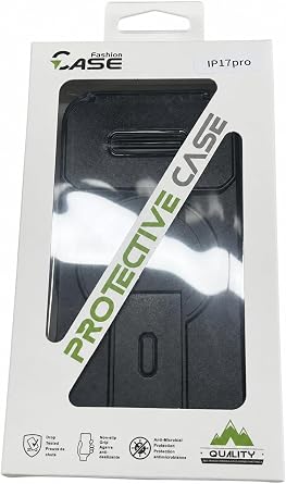 for iPhone 17 Case,Compatible with MagSafe,Invisible Triangular Brace.Slide&Full Camera Cover,Military Grade Drop Shockproof,Sturdy Phone CaseBlack, iPhone 17