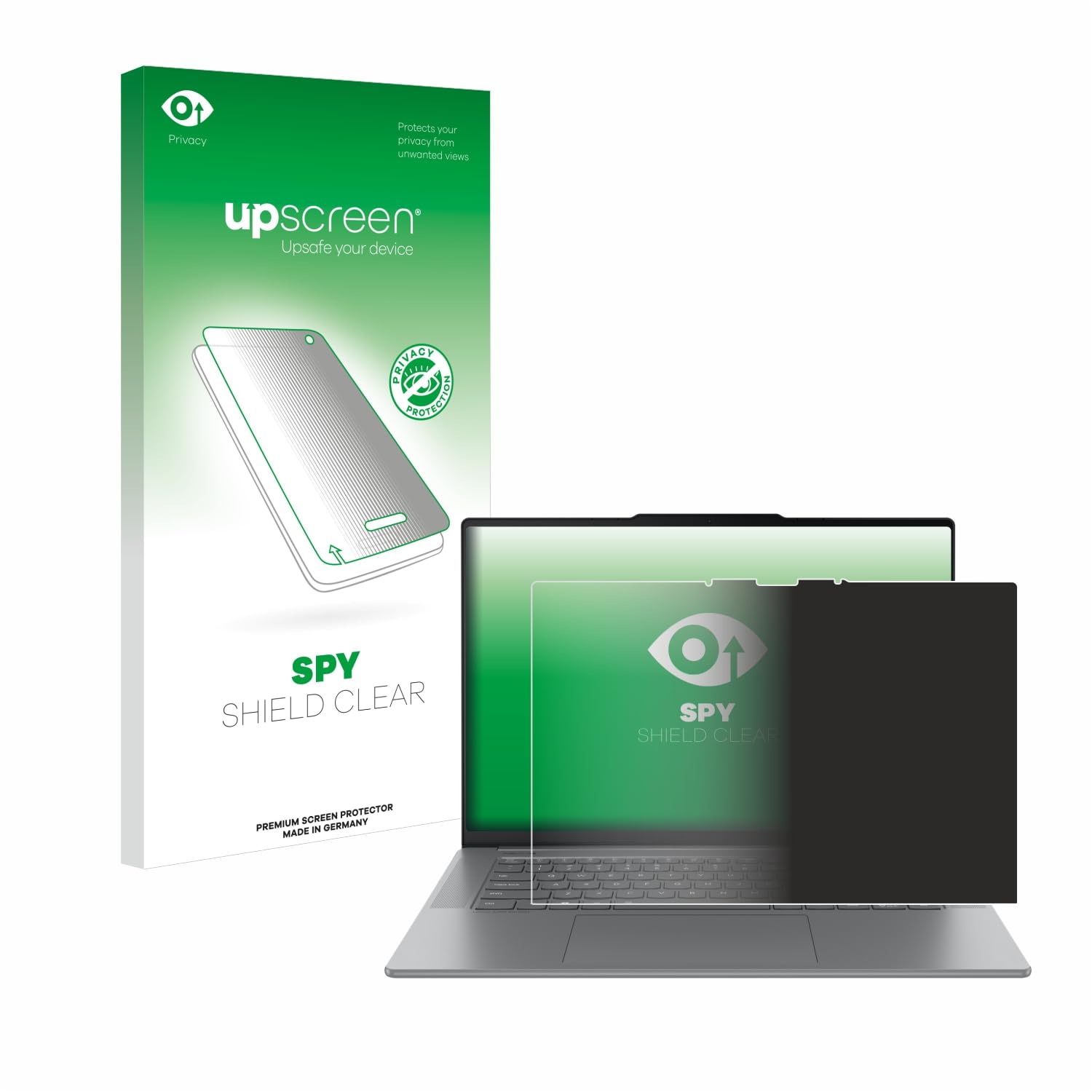 upscreen Anti-Spy Blickschutzfolie für Lenovo Yoga Slim 7i Gen 9 15" Aura Edition Privacy Screen-Folie [Sichtschutz, Blaulichtfilter]