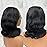 Douyin Bob Wig Human Hair 13x4 Frontal Lace Wig Body Wave HD Lace Front Wigs Human Hair Pre Plucked Glueless Bob Wigs for Women (12 inch,Natural Black)