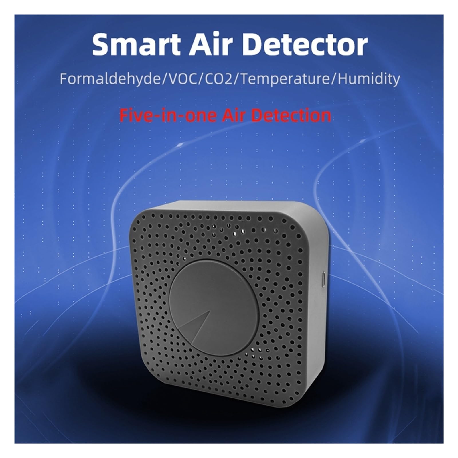 Tuya Zigbee Monitor Intelligente Della Qualità Aria Misuratore Di CO2 Rilevatore Anidride Carbonica Voc Formaldeide Allarme Automatico