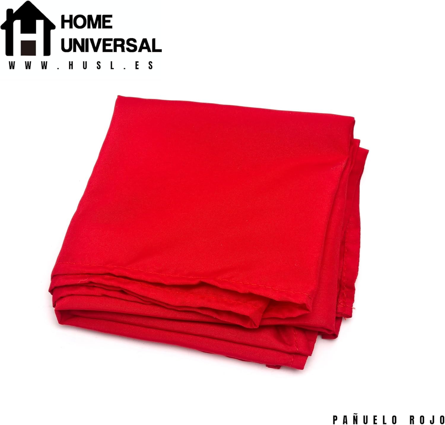HOME UNIVERSAL® Lote 12 Pañuelos Rojos | Pañuelos Rojos San Fermín | Fiestas del Toro | Lote Grande 12 Unidades
