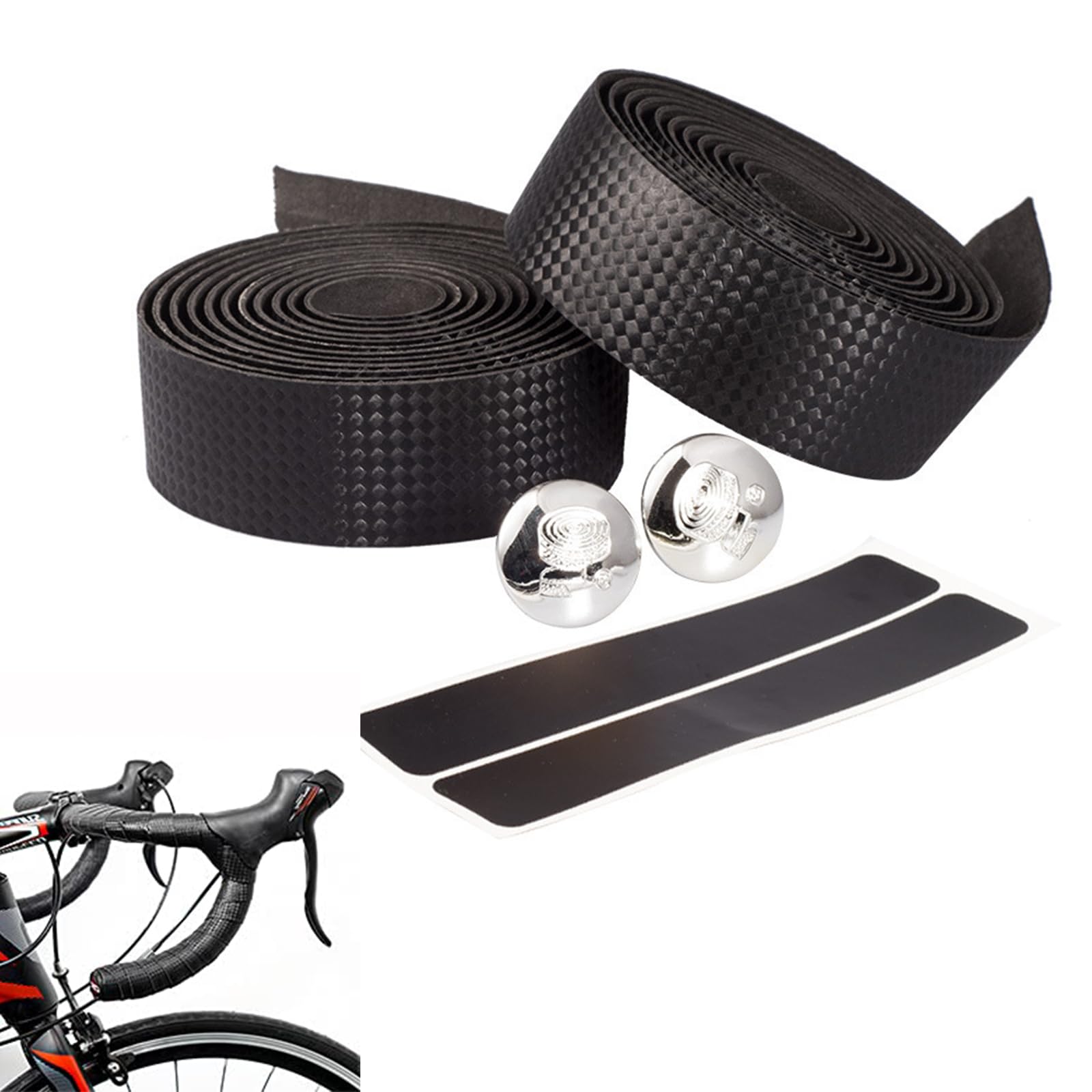 Ruban De Guidon Vélo EVA Antidérapant 2 Rouleaux – Confort & Résistance Chstarina