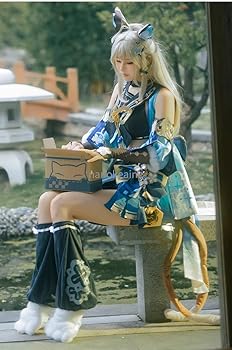 Amazon.co.jp: [fenglei] 原神稲妻新キャラ綺良々コスプレ衣装草