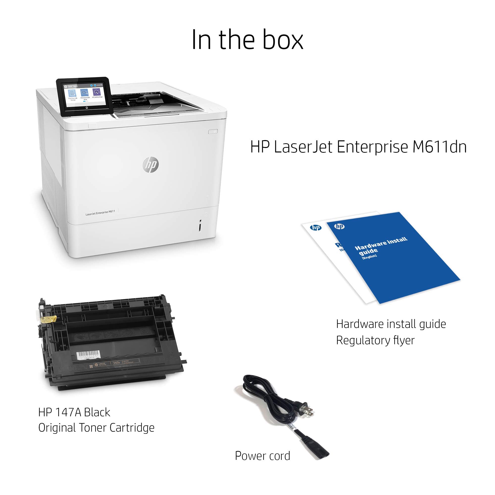 Amazon.com: HP LaserJet Enterprise M611dn Monochrome Duplex