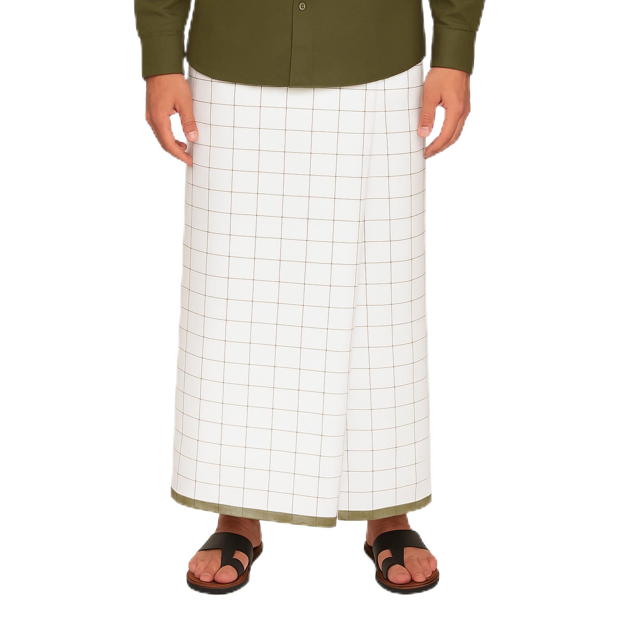Cotton Lungi for Men | Premium Ethnicwear For Men | Checkered Lungi | Pure Cotton Stitched Dhoti | Single Dhoti | Mundu-picture-49