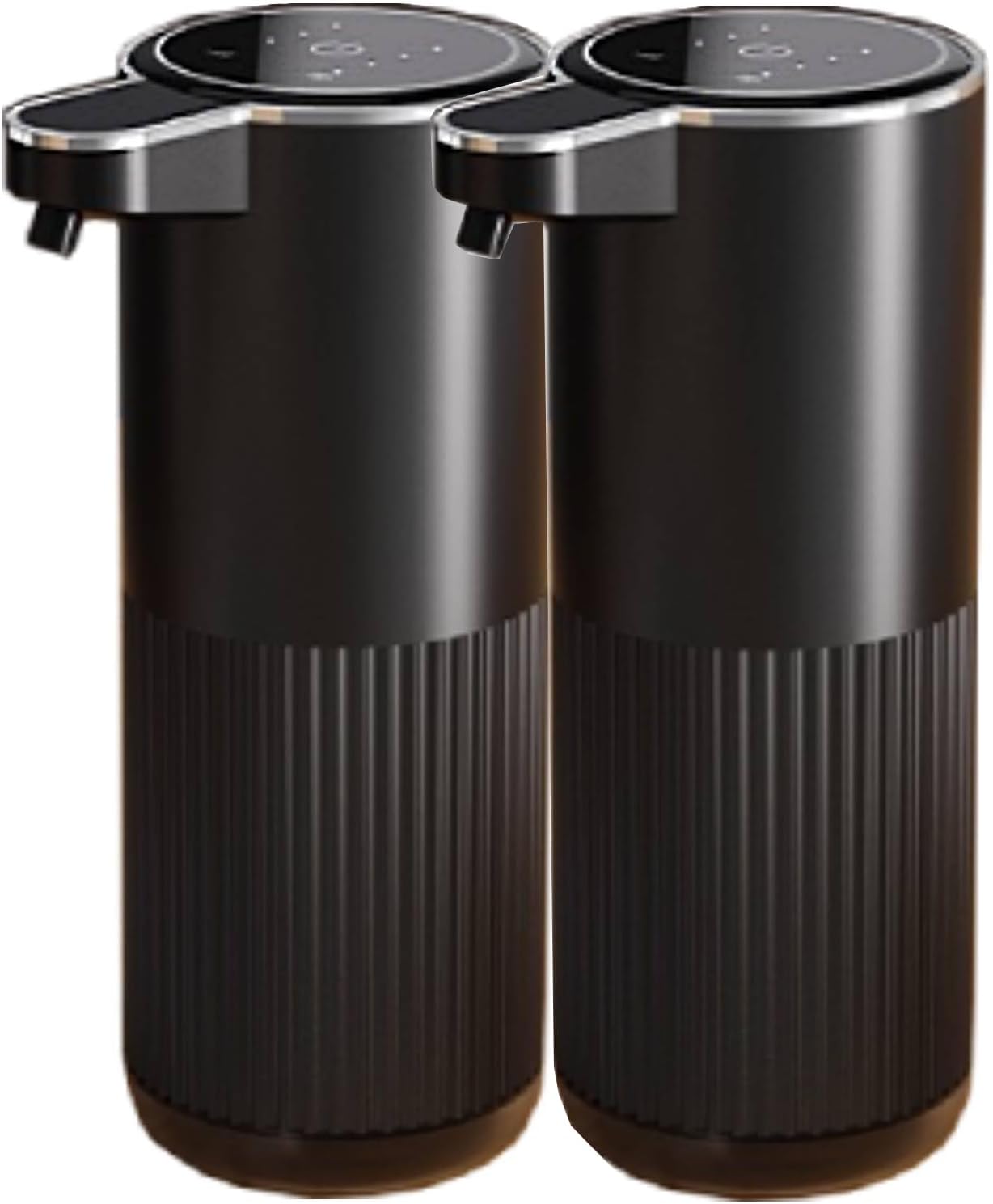 2Pack Automatic Soap Dispenser, Touchless Foaming Soap Dispenser Bathroom,Upgrade Hand & Dish Electric Dispenser 4-Level Adjustable Waterproof Wall Mount Kitchen Auto Soap Pump for Thin & Thick Liquid