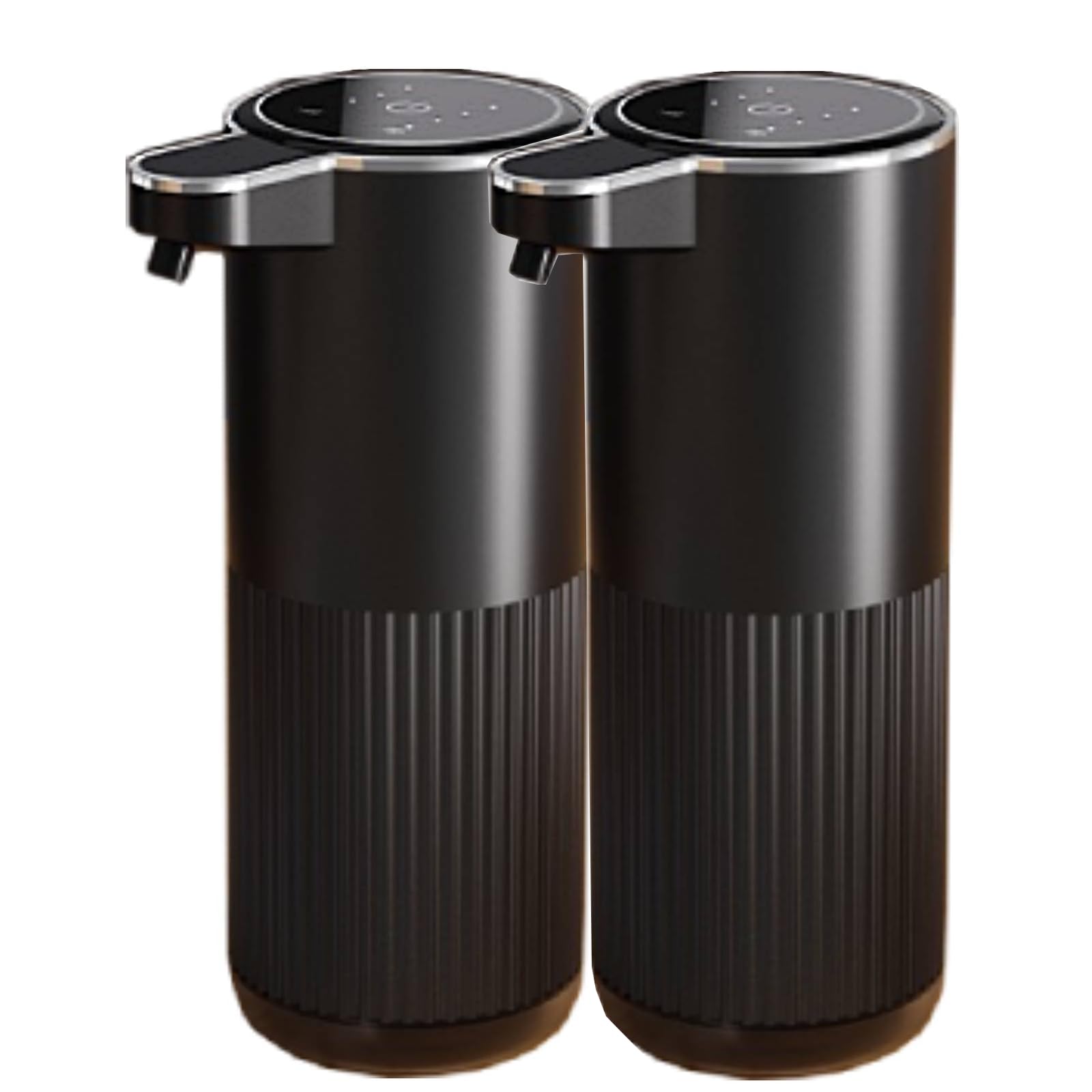 Photo 1 of 2 Pack Automatic Soap Dispenser, Touchless Foaming Soap Dispenser Bathroom,Upgrade Hand & Dish Electric Dispenser 4-Level Waterproof Wall Mount Kitchen Auto Soap Pump for Thin & Thick Liquid (Black)