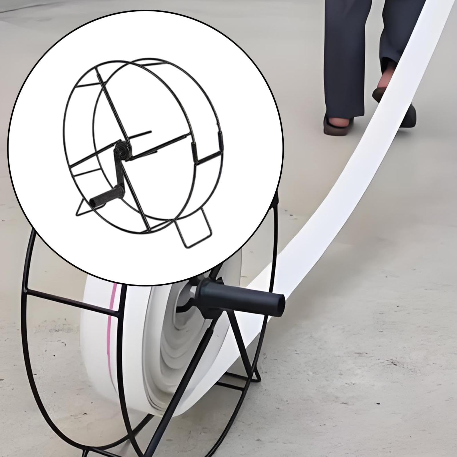 predolo Carrello avvolgitubo per idropulitrice, avvolgitubo a manovella, Supporto per Tubo 'Acqua, Strumento di avvolgimento per irrigazione, Pulizia, Tipo di Supporto da Pavimento