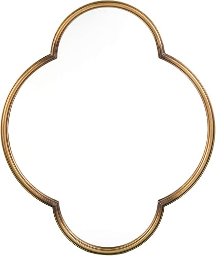 Miniatura 2 de SEI Furniture Holly & Martin Willis - Espejo decorativo de pared, marco geométrico, dorado metálico