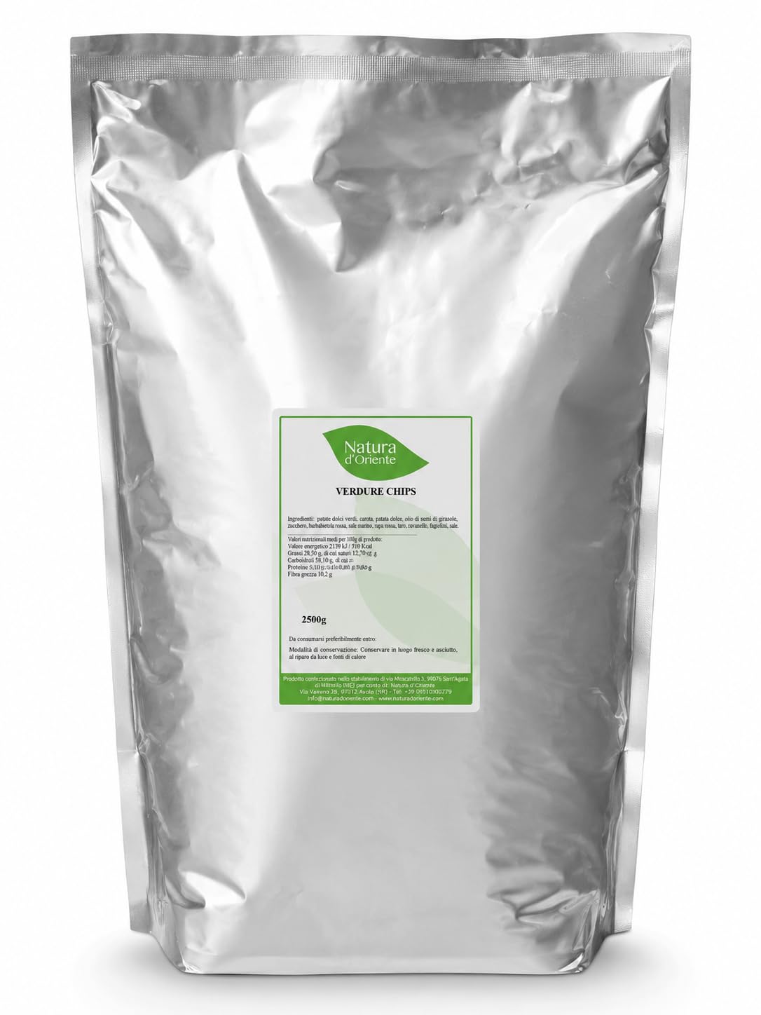 NATURA D'ORIENTE Verdure Chips Mix 2500g Snack Croccante Vegetale | Mix colorato di verdure • Croccanti e saporite • Ideali per aperitivi e snack
