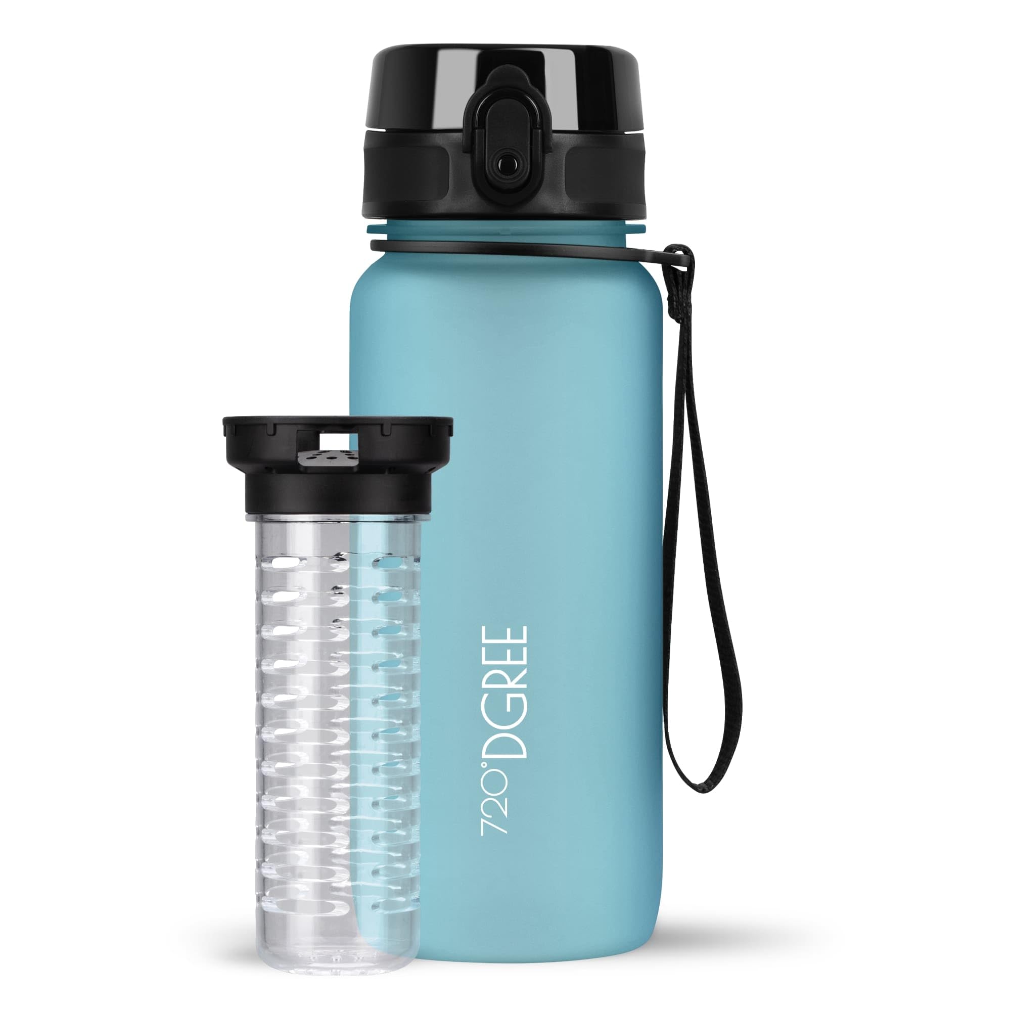 720°DGREE Botella Agua 1 Litro “uberBottle“ - Tamiz-Fruta, softTouch - Sin BPA, Prueba de Fugas, Reutilizable - Cantimplora, Water Bottle ideal para Deporte, Fitness, Gimnasio, Senderismo, Ciclismo — view 161