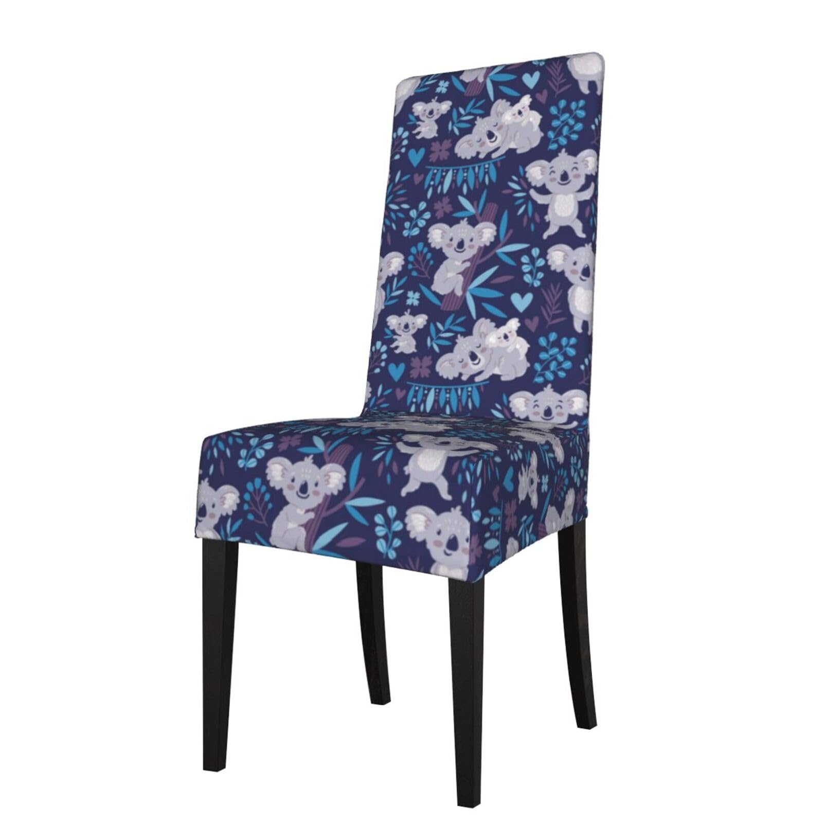 Lkymoh As Picture Cute Koala Bears Animals Australia, Chair Covers Stretch Chair Slipcovers For Dining Room, For Party Pet Protection Universal Fit Soft Polyester