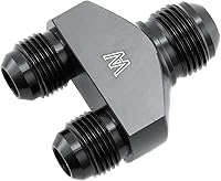 Vista 5 de 10AN a 8 AN Y Bloque Adaptador Acoplador Unión Montaje Divisor Flare Macho Rosca Negro Acabado anodizado