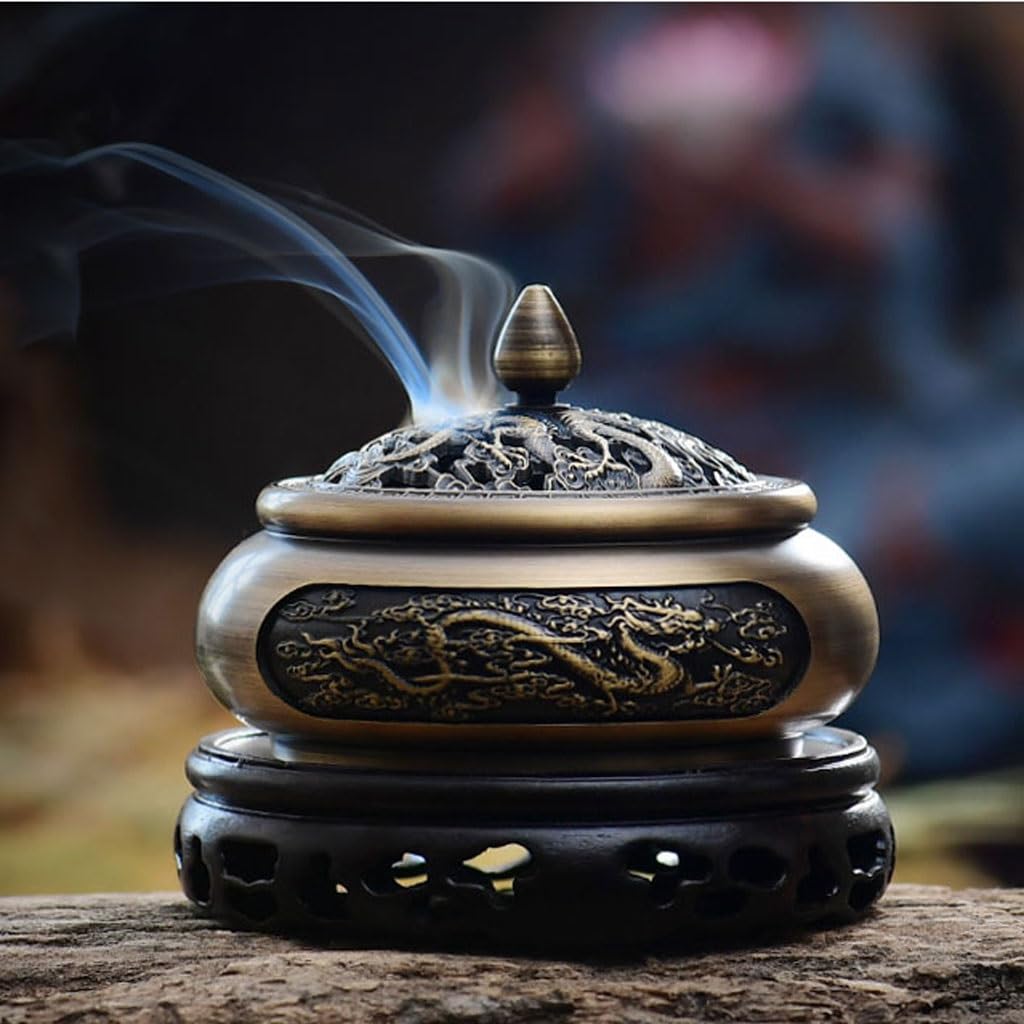 Soporte De Incienso Porta incienso, varillas de incienso, quemador de incienso de cobre, incienso antiguo para el hogar, quemador de incienso de sándalo, quemador de incienso para ceremonia del té en