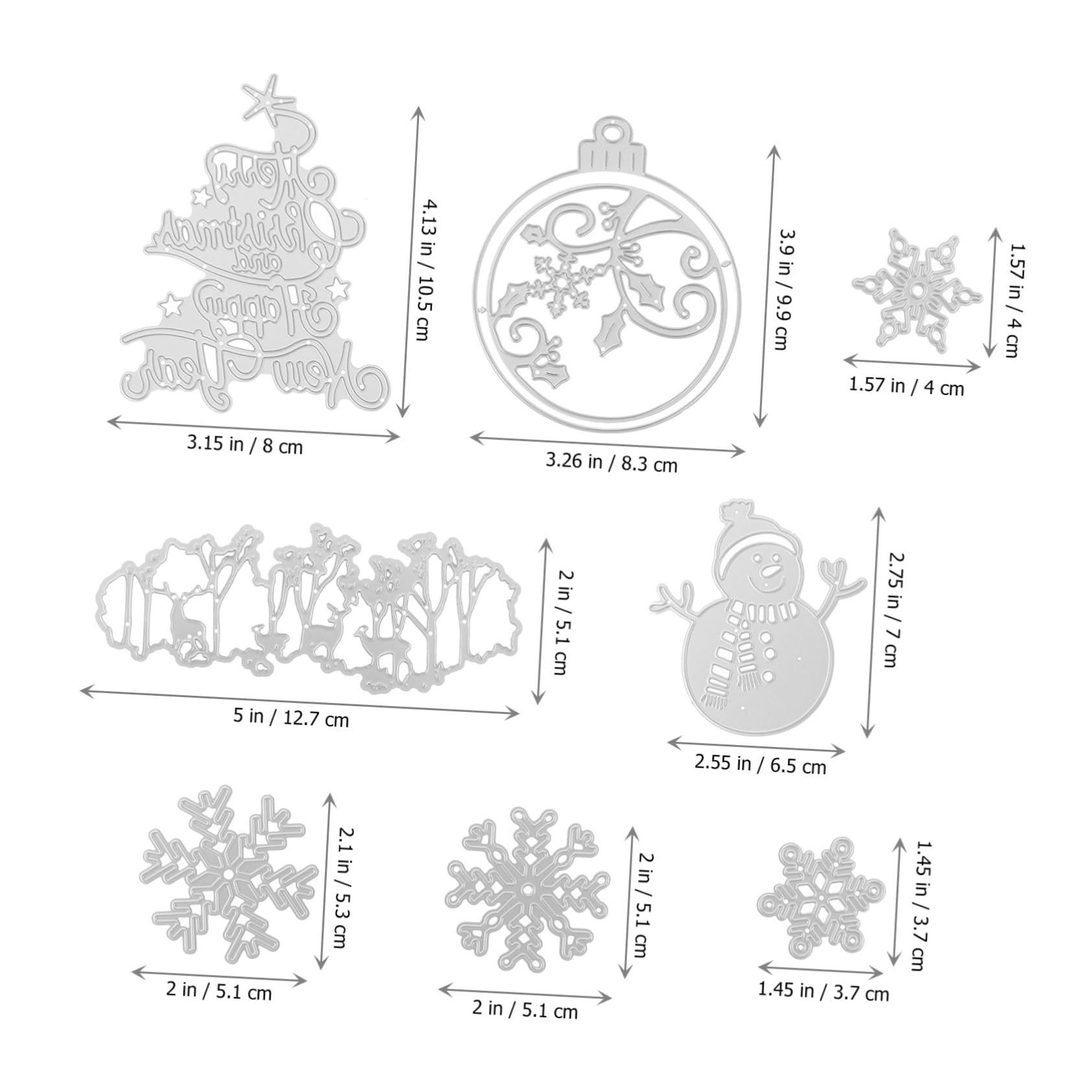 NUOBESTY 24 Piezas Navidad morir diver light scrapbooking muere para navidad pueblo troquelado troqueles de de metal plantillas troqueles de para navidad en modelo moho