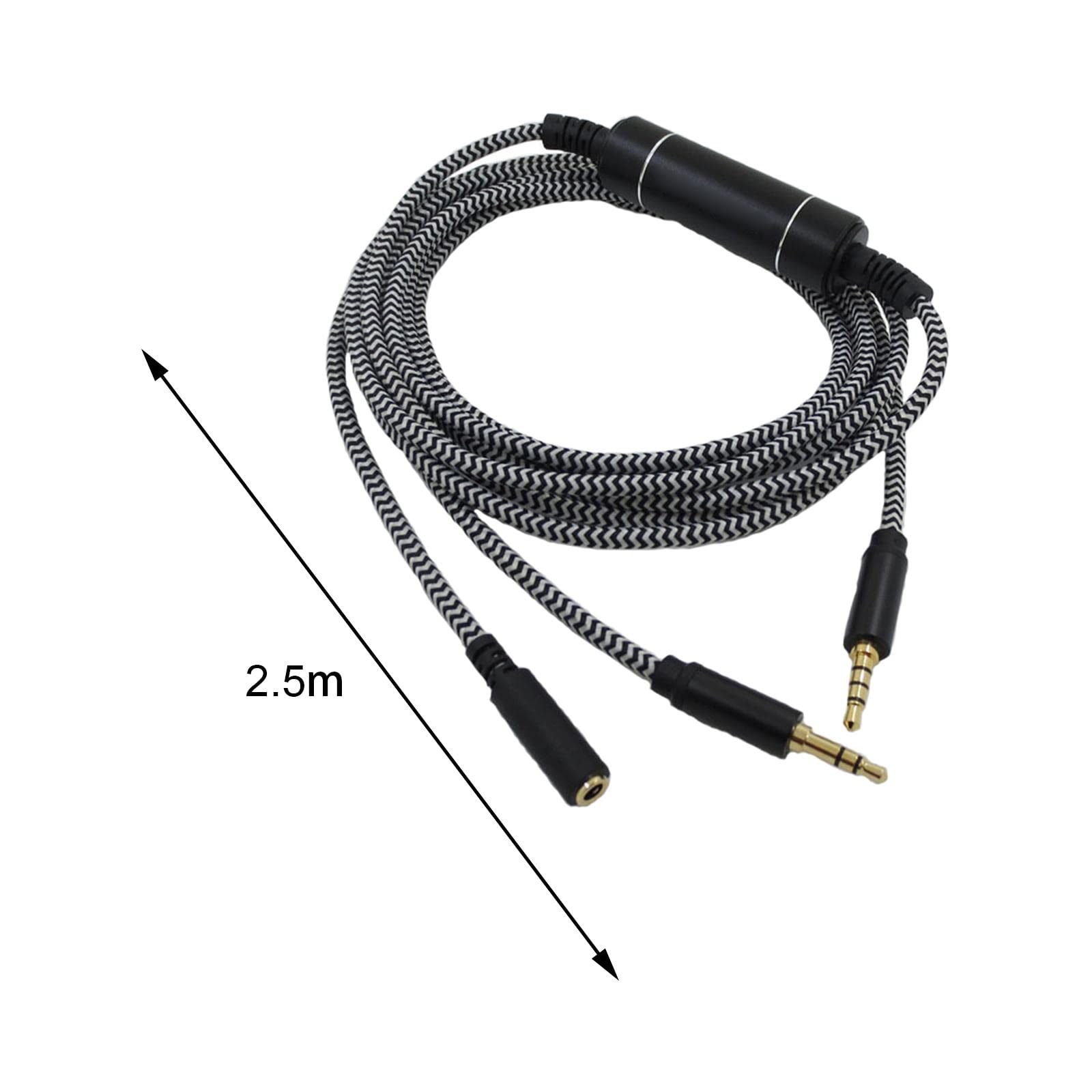 Cavo di prolunga per Cuffie da 8,2 Piedi, Cavo Audio da 3,5 mm per apparecchiature Stereo, Tablet,