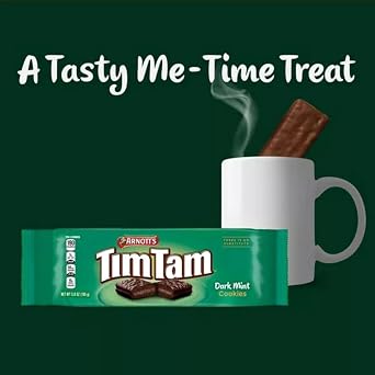 Sampler Tim Tam Chocolate Biscuits 6 Packs Assortment - 2 Original, 1 Dark Mint, 1 Double Coat, 2 Chewy Caramel, With Love From Australia & GET A BONUS MYSTERY GIFTS