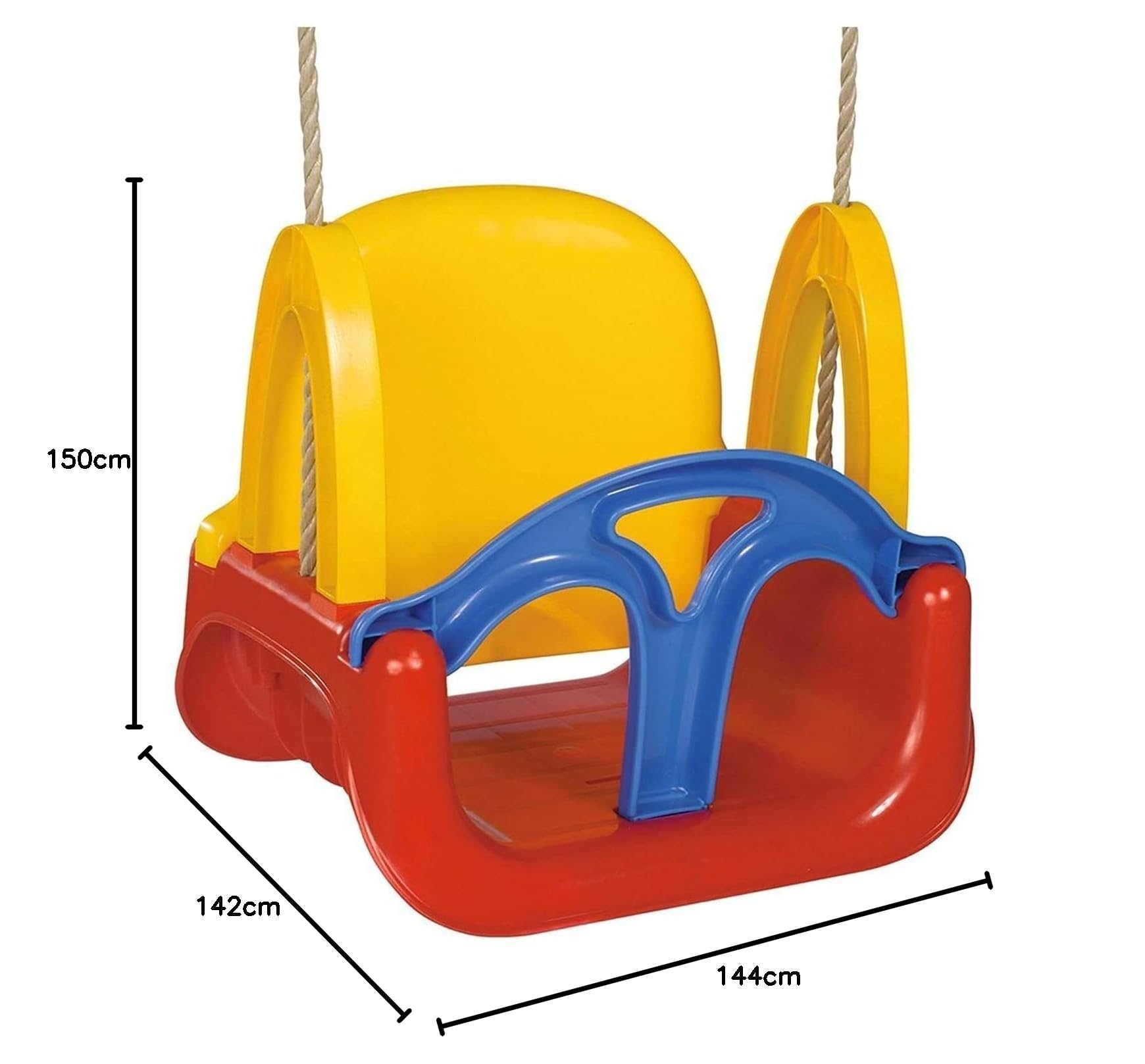 Green Garden 8306-0000, Columpio infantil 3 en 1, colores surtidos