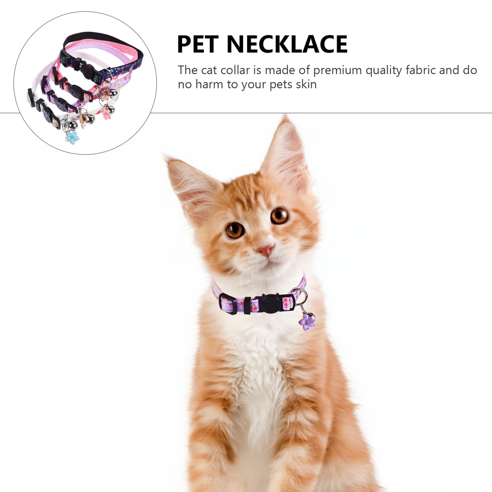 Toddmomy 12pièces Collier pour Chat Floral Accessoire Mignon pour Chaton avec Motif De Fleurs pour Photos Fêtes Et Occasions Spéciales