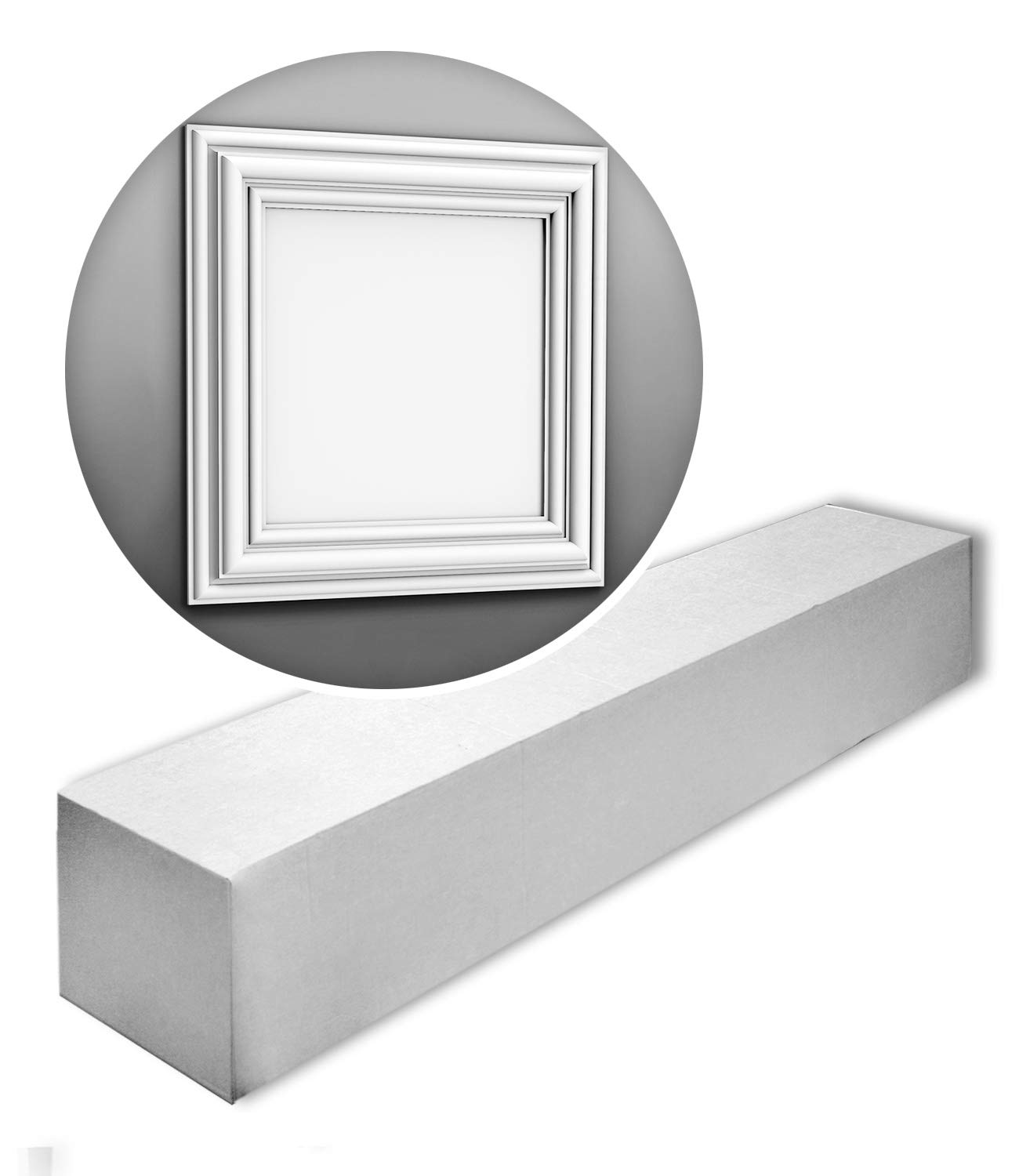 Paneles de pared 3D Orac Autoire de poliuretano pretratado para un relieve elegante 8