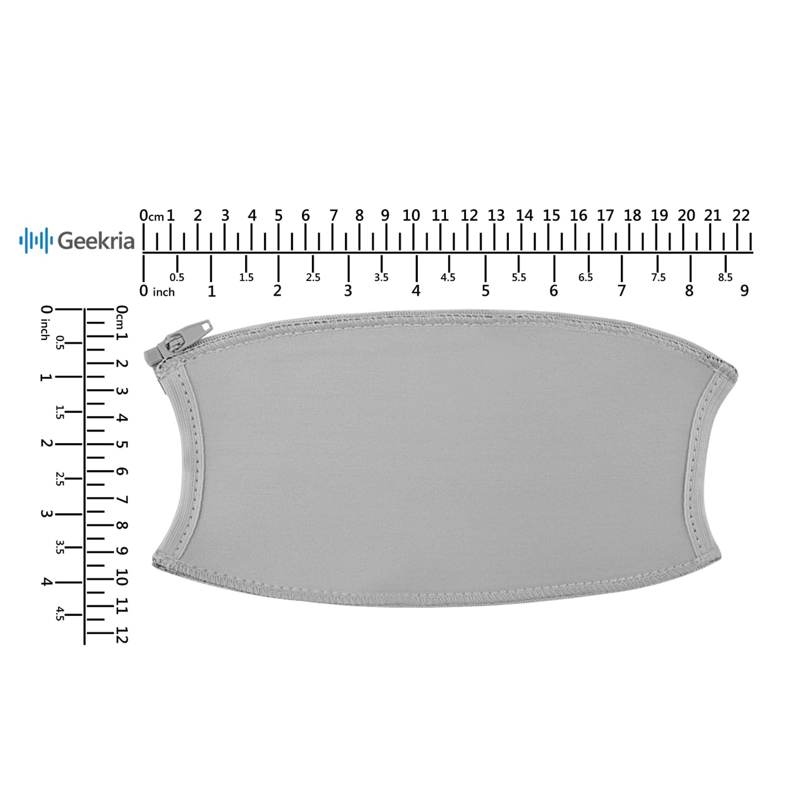 Copertura per archetto in tessuto flessibile Geekria compatibile con ATH M50x/ M50xBT/ M50xPB/ M50xWH/ M50xBB/ M50xBT2/ M50x ENSO/ M50XSTS-USBMIKU cuffie, ricambio di riparazione (grigio)