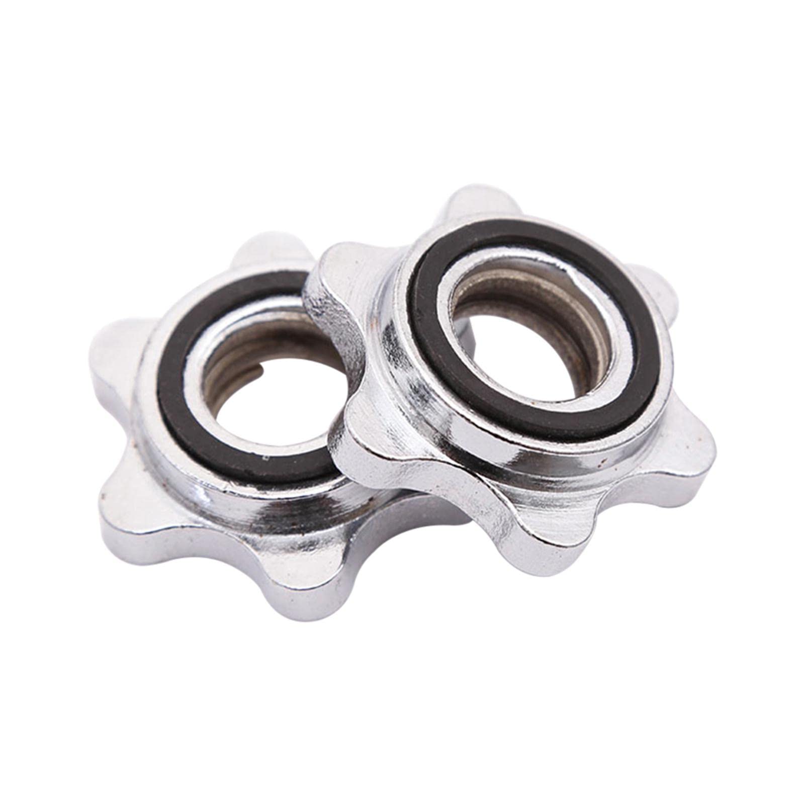 2pcs Barbell Screw Collar Dumbbell Screw Clamps,23mm Standard Barbell Spin-Lock Collars Screws Clamps for Fitness Equipment Weight Lifting Barbells Or Dumbbell Bar