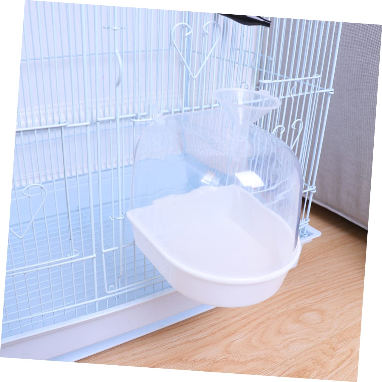 FOMIYES 2 Pezzi Vasca per Bagno per Uccelli Vasca per Bagno per Pappagalli Vasca per Bagno per Uccelli Domestici Imbuto Robusto E Facile da Pulire