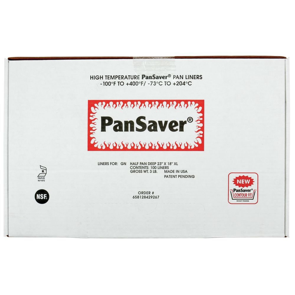 PanSaver Monolyn 1/2 Size Steam Table Pan Liner Clear Plastic - 8"D 100 Per Case by HUBERT – 8 inches, Plastic, Clear, Pack of 100, Model 658128429267