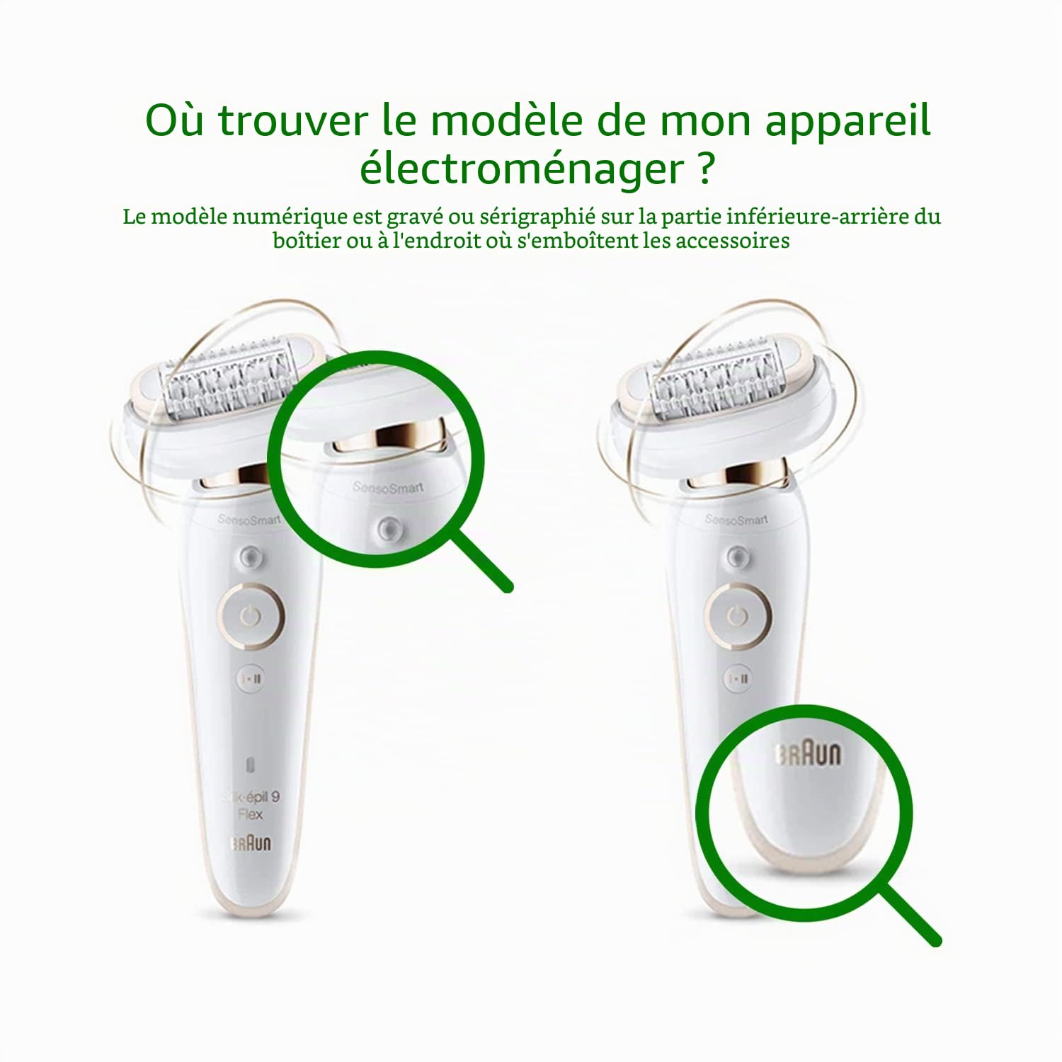 Electrotodo Tête d'épilateur Braun Silk Epil 9 Flex 81719648