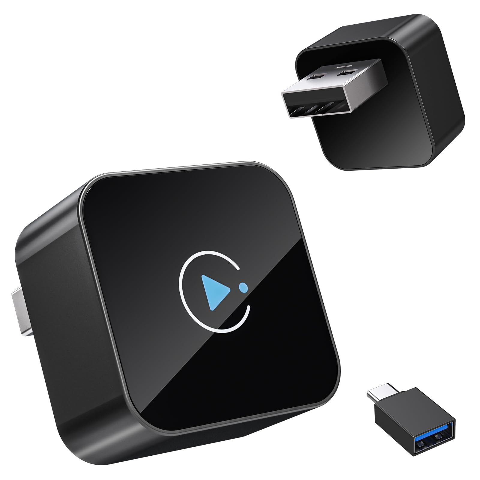 2026 Upgraded Wireless CarPlay Adapter Fast Stable Connection for iPhone & Android Compac…