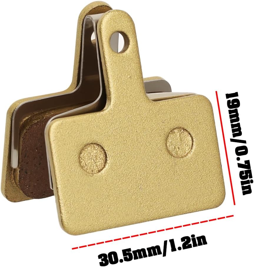 Electric Bicycle Mechanical Brake Line Copper Based Full Metal Brake Pads Compatible with RIDSTAR H20/Q20MINI Single Wheel