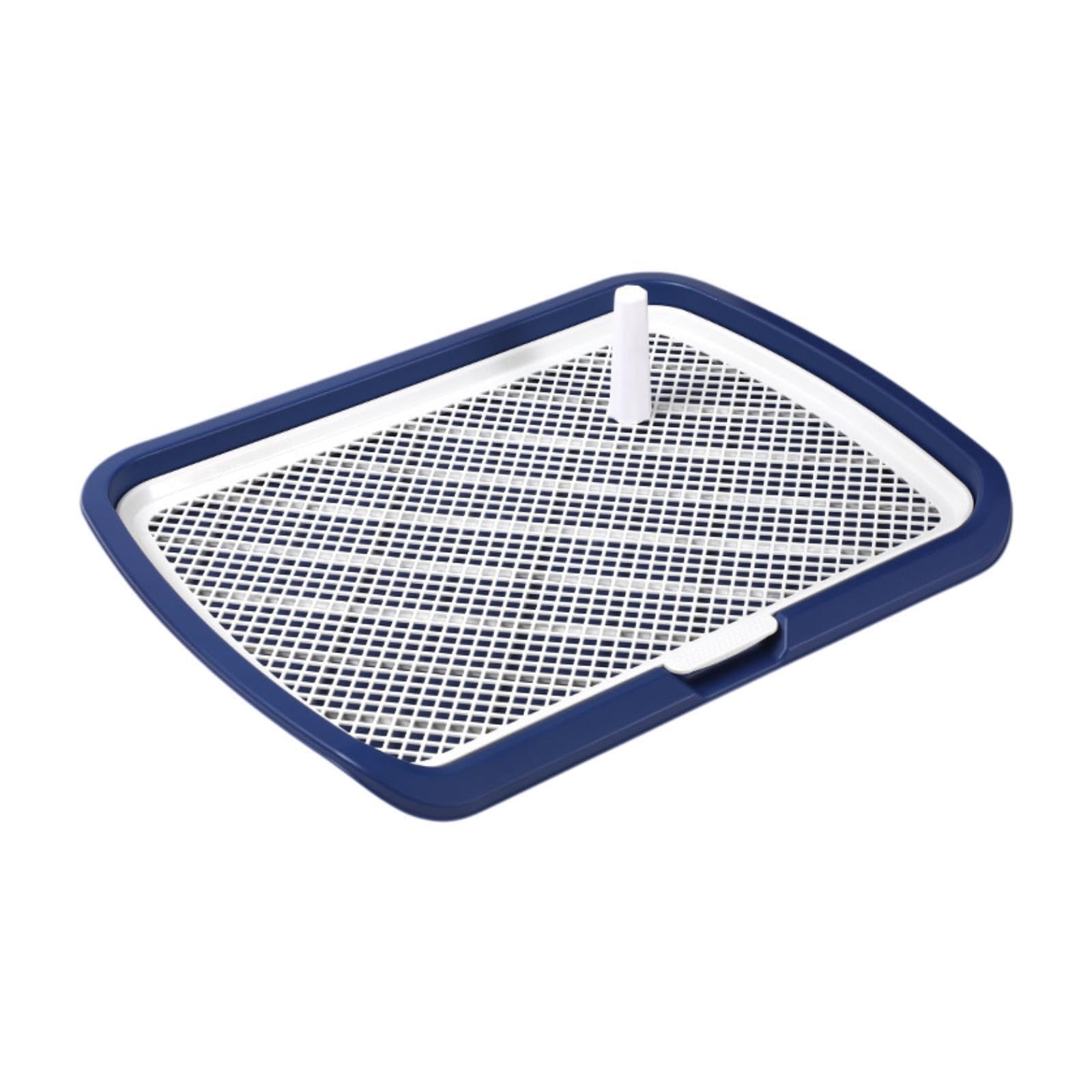Zambuph Dog Potty Tray With Lightweight Features Indoor Training Making Clean Up Effortless And Fast Is Resistant To Wear And Tear Pet Training Toilet Potty , Navy , 66x50x5.2cm
