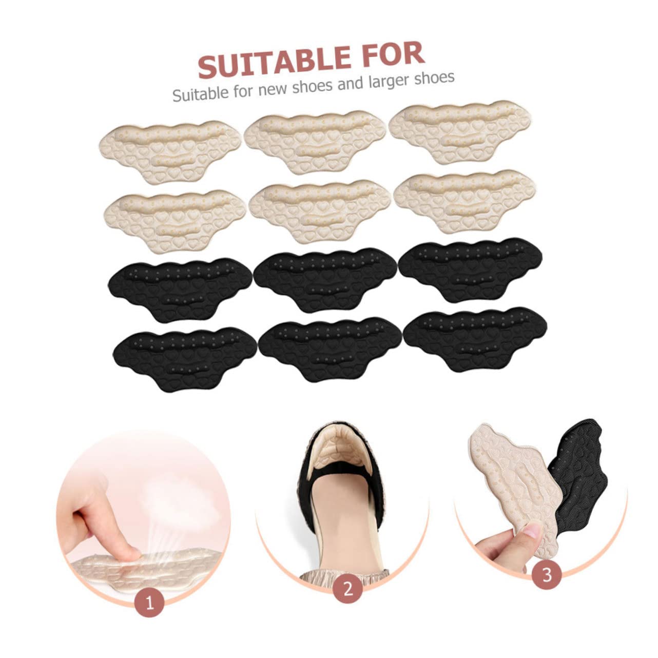 Healeved 30paare Anti-rutsch Fersenpolster Für Damen Selbstklebende Fersenschoner Bequem Und Atmungsaktiv Geeignet Für High Heels Und Lederschuhe Effektiver Schutz Vor Reibung Und Blasen