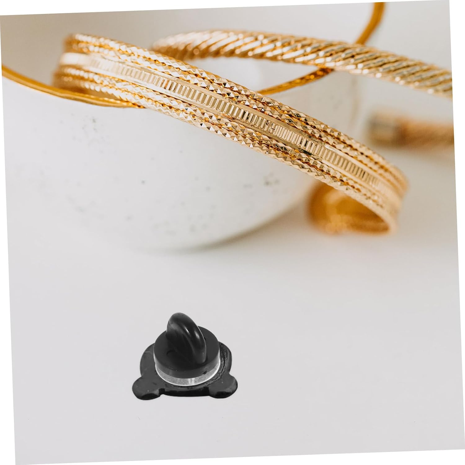 TEHAUX 500pcs Locking Pin Backs for Brooches and Crafts Butterfly Clutches for Jewelry Making Smooth Edges Lightweight Design