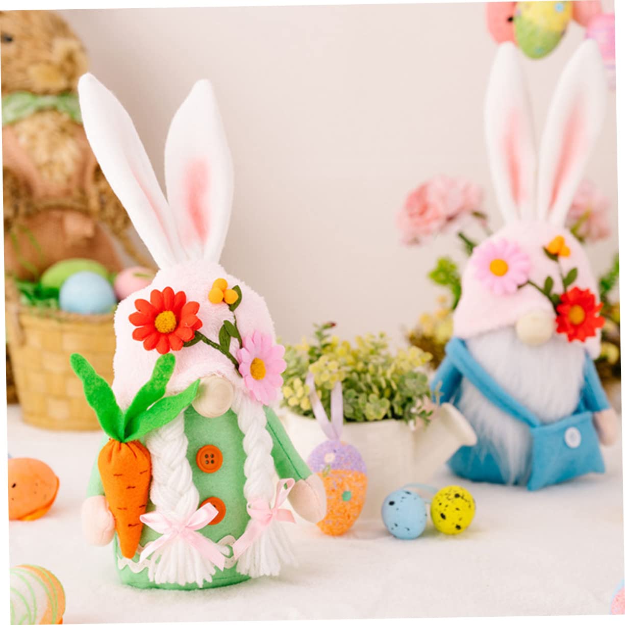 STOBOK 2 Pezzi Coniglietto Pasqua e Conigli Pasquali Di Forma Compatta Ornamento Di Folletto Pasquale Realizzato Materiali Di Qualità Decorazione Festiva Per Pasqua