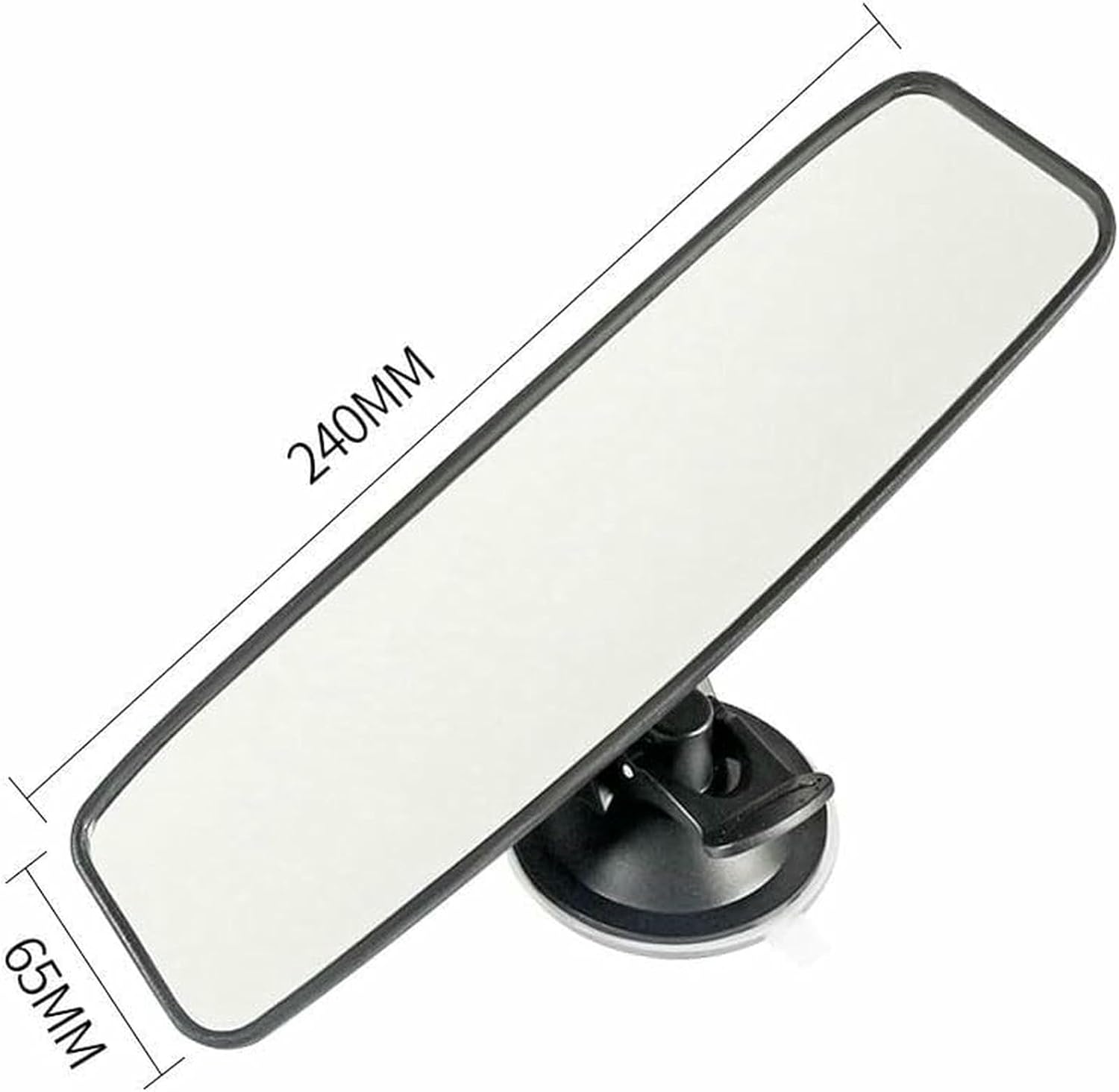 Car Interior Rearview Mirror 360° Rotation Adjustable Car Rear View Mirror with Suction Cup Wide-Angle Interior Accessories