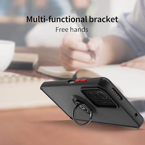 Miniatura 6 de QUIETIP Funda compatible con Xiaomi 11T y 11T Pro con protector de pantalla, TPU + policarbonato duro a prueba de golpes, anillo magnético para
