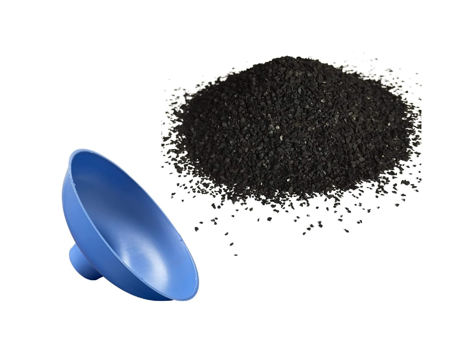 IPW Industries Inc, Water Filter Granular Activated Carbon - Coconut Shell, Bulk Activated Charcoal Filter Replacement Media for PC600-R with Funnel