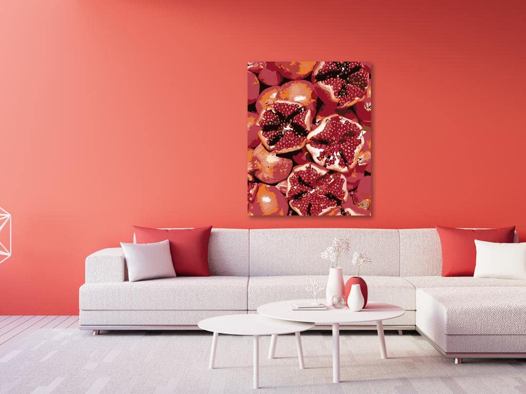 Zuty Malen nach Zahlen - Granatapfel 80x100 cm ohne Keilrahmen