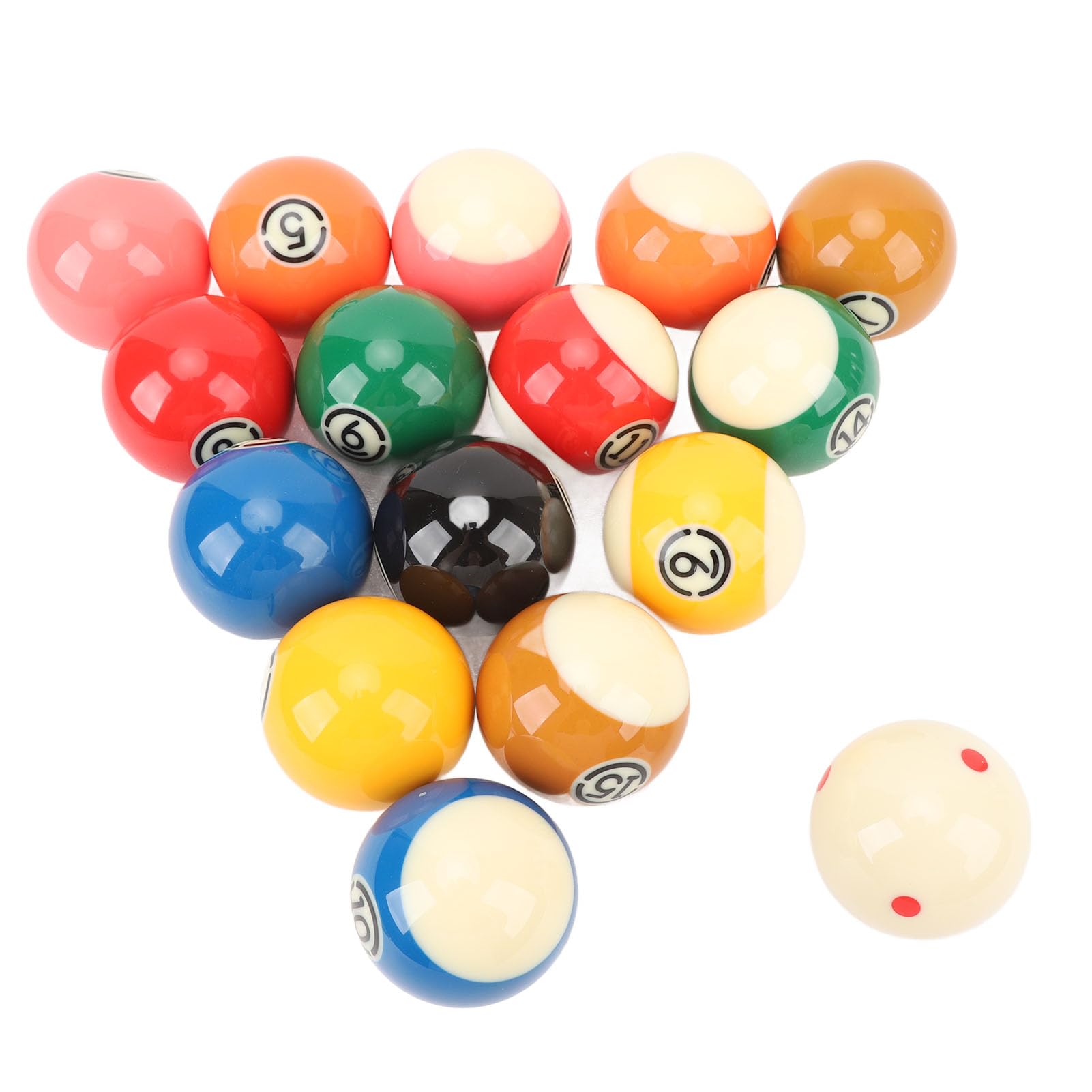 Set di Palline da Biliardo da 16 Pezzi Set di Palline da Biliardo in Resina Durevole per Allenamento e Gioco 5,72 Cm Perfette per Principianti e Professionisti