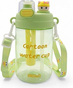 Kuromi Hello Kitty  izgifilm Karakterli  ocuk Sulu u, Ask l   ift Kapakl  Pipetli Matara, 750ml, Ye il